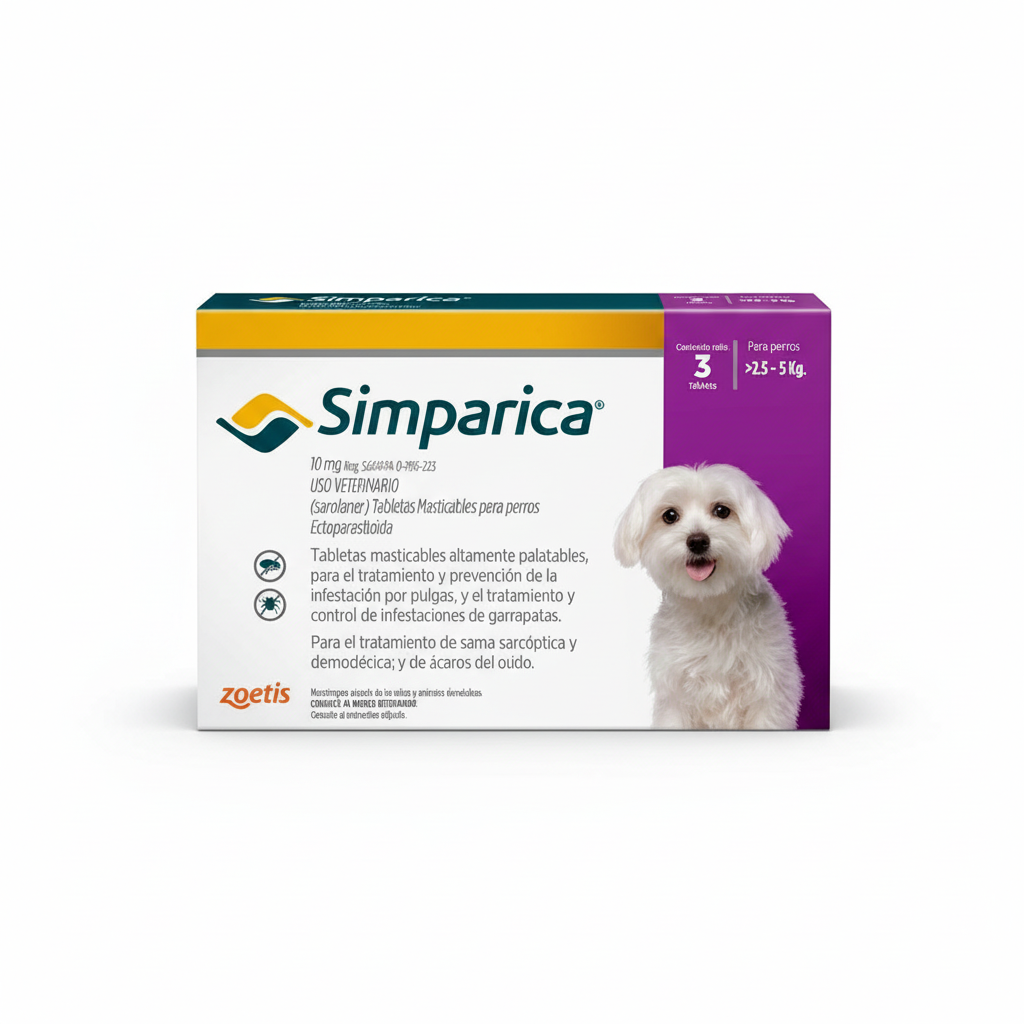 Simparica 2.5-5kg 3 tabletas